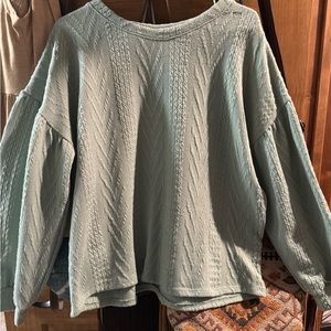 Green long sleeve shirt